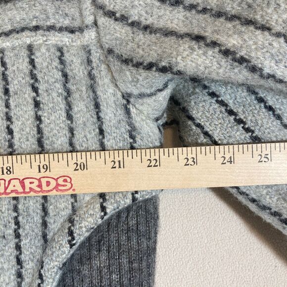 Samband of Iceland Wool Jacket Sz Large Vertical Stripe Zip Up Collar Vintage‎ - Picture 8 of 11